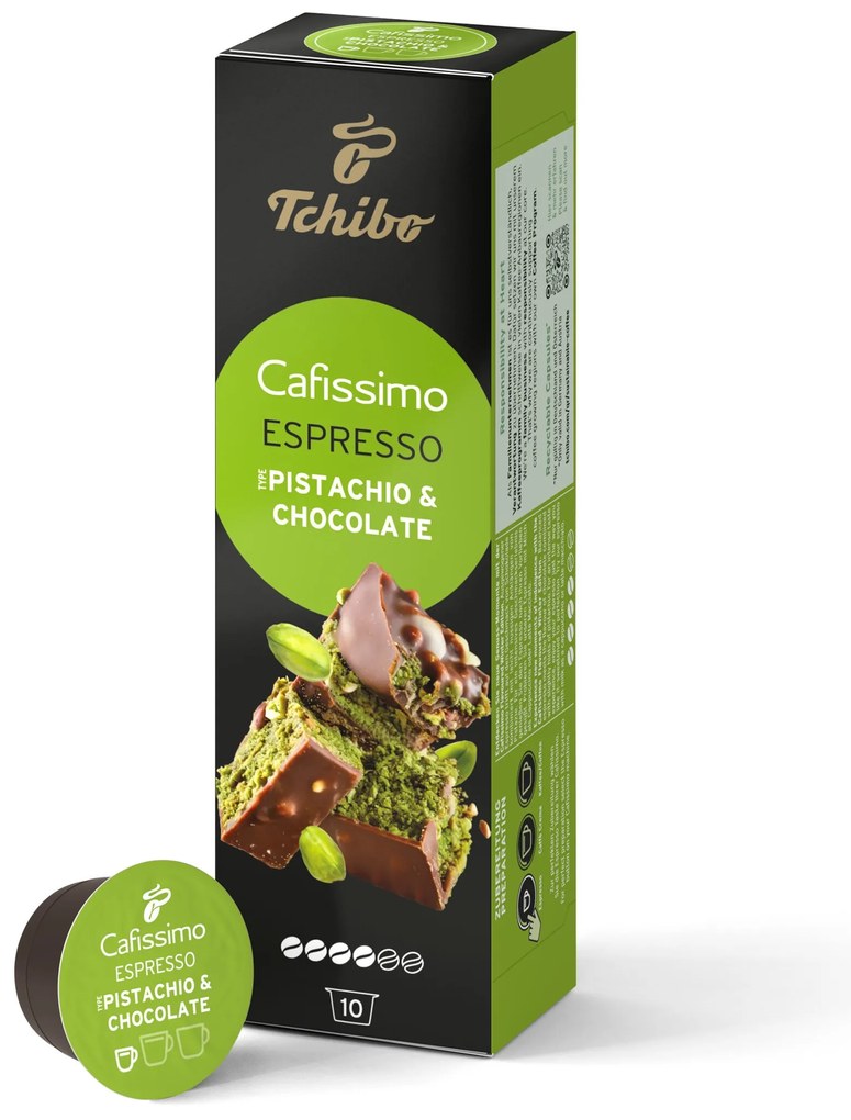 Cafissimo Flavoured Espresso - Pistachio & Chocolate - 10 kapsúl