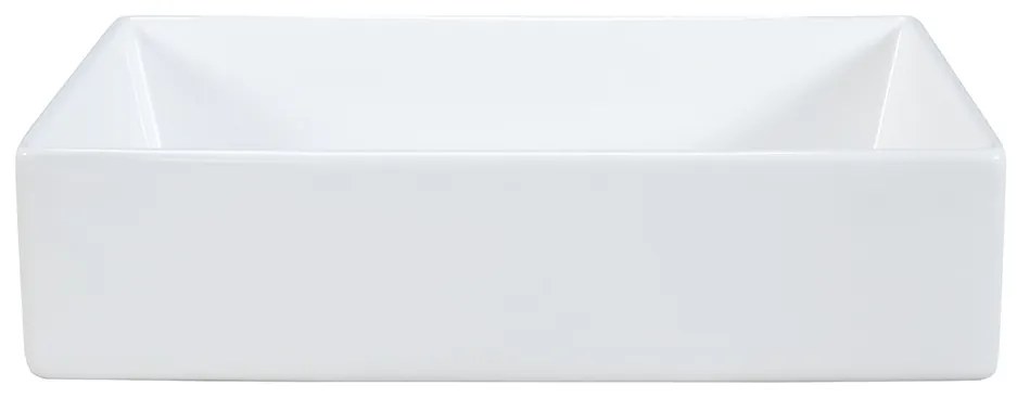 Sada keramického umyvadla na dosku a výpusti Gaja 45 cm biela