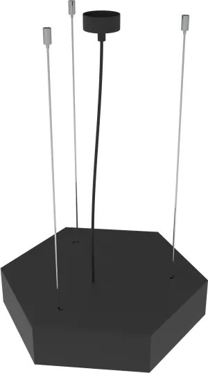 LED luster na lanku LED/20W/230V, čierny