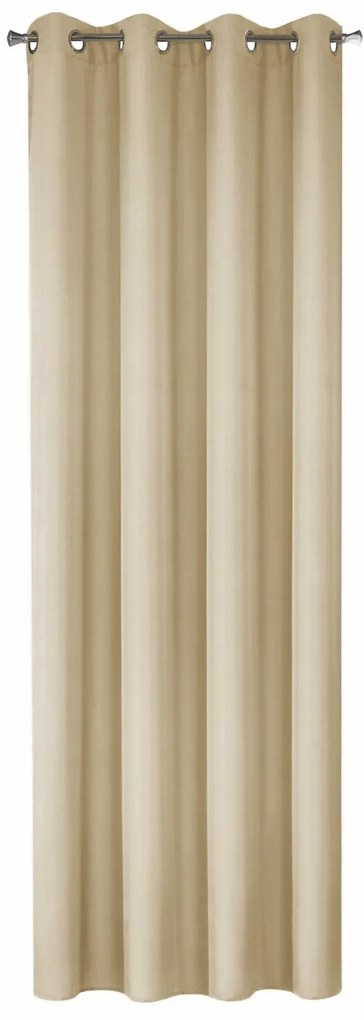 ZÁVES NA KRÚŽKOCH RITA 140X250 CM BÉŽOVÁ