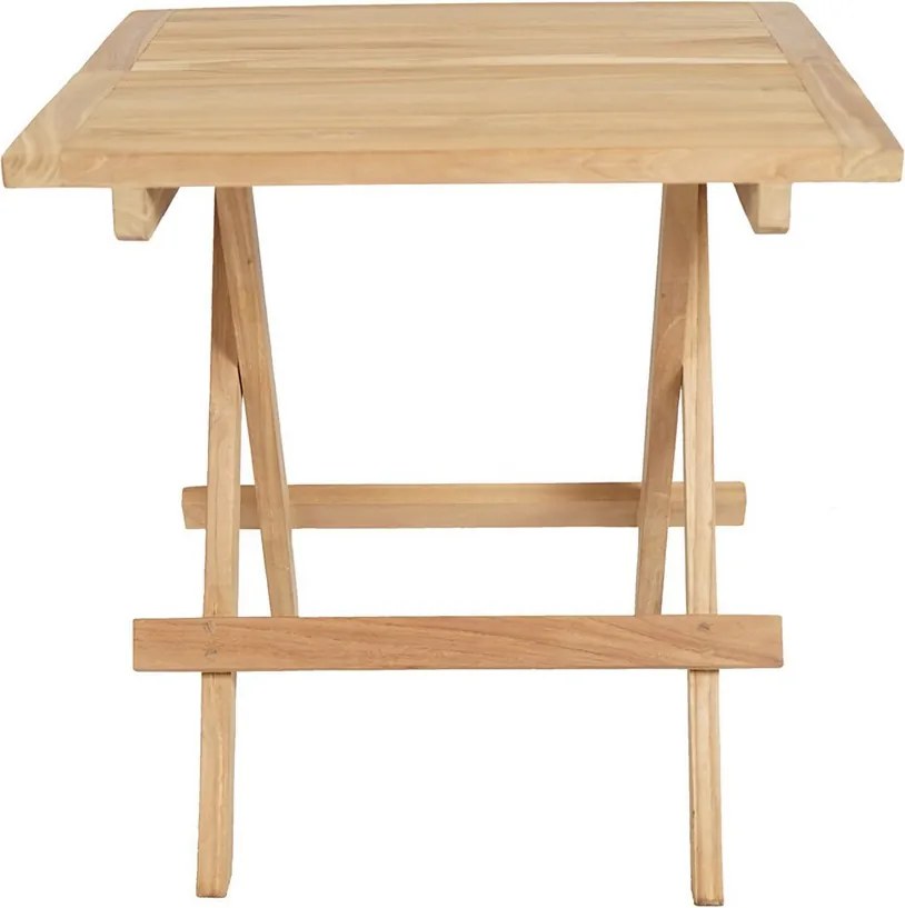 Záhradný konferenčný stolík Jakarta 50x50 cm, skladacia, teak
