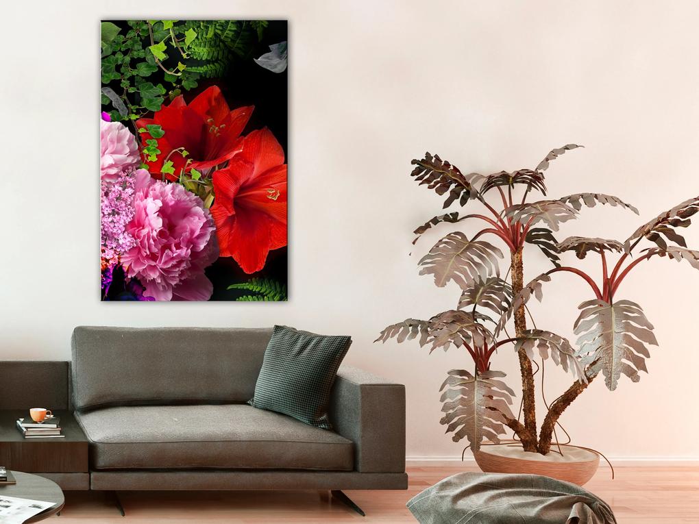 Artgeist Obraz - Floral Symphony (1 Part) Vertical Veľkosť: 20x30, Verzia: Premium Print