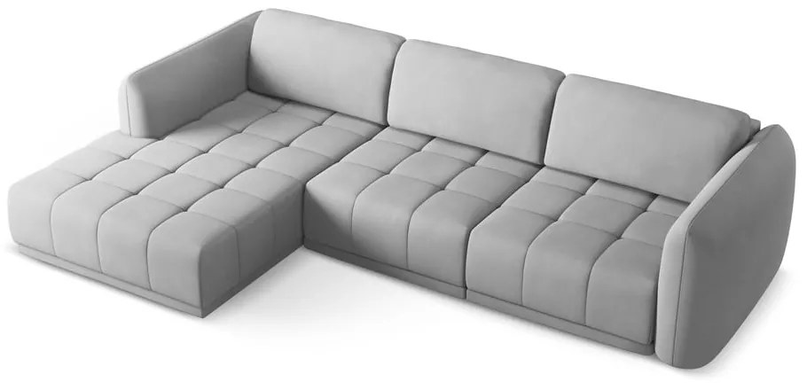 Svetlosivá rohová pohovka (ľavý roh) Hoku – Makamii