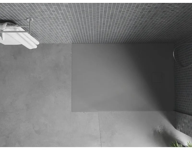 Mexen Bert, SMC obdĺžniková sprchová vanička 120 x 80 cm, šedá, 4K618012