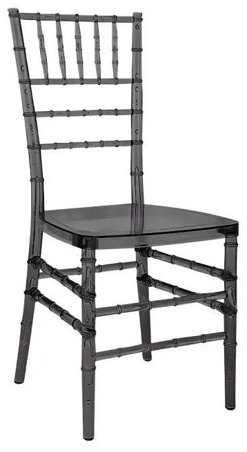 Mextra Svadobná stolička TIFFANY CHIAVARI I, 020 priehľadná dymová