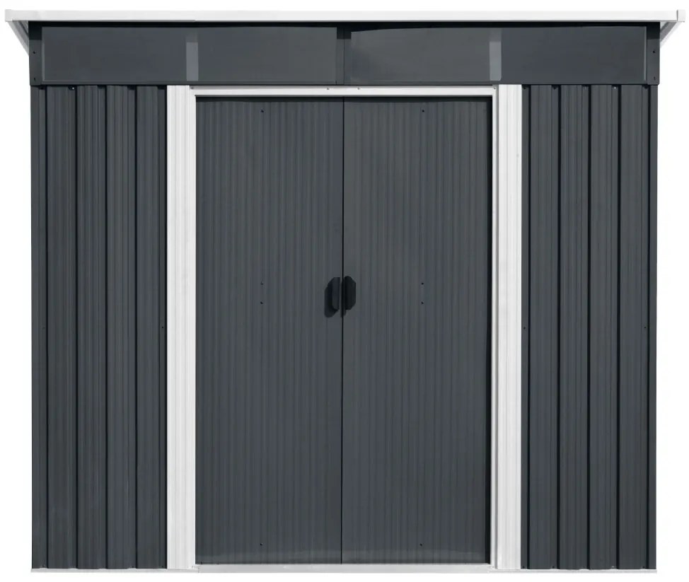 Záhradný domček BestBerg ZDSL-6A / 6,6 m² / 238 x 279 x 203 cm / sivá