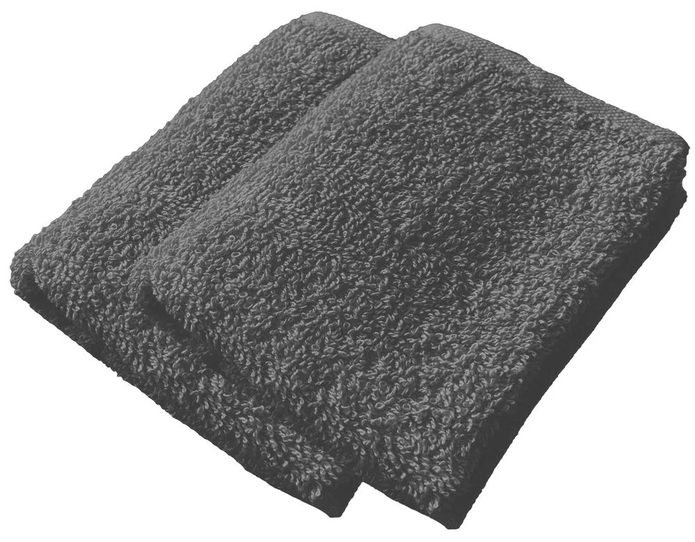 2x froté uterák Homa RIAN DARK GREY 30x50 cm