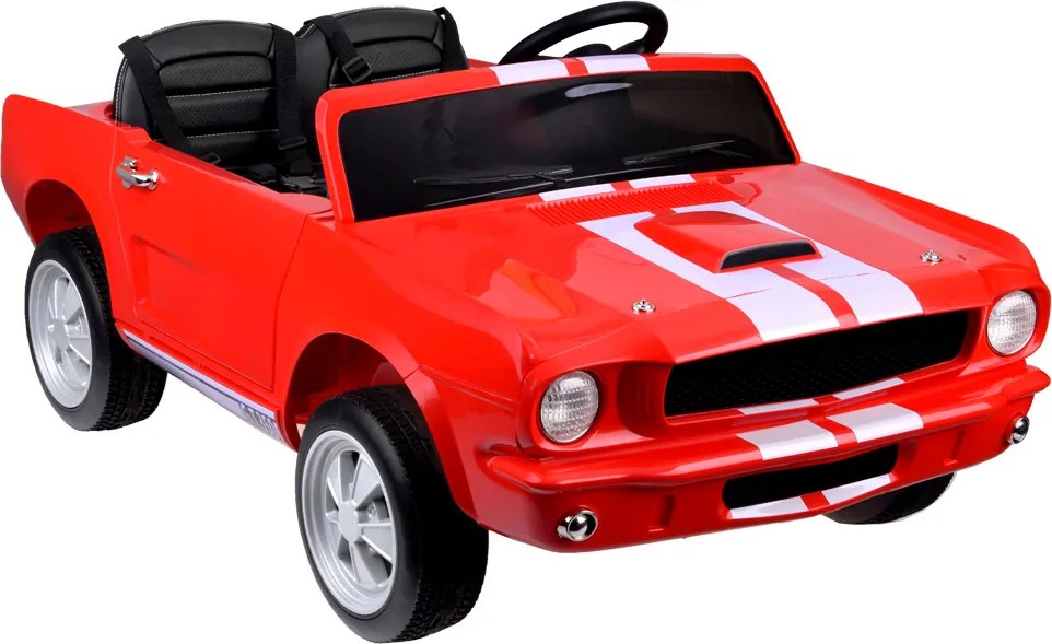 JOKOMISIADA Detské autíčko na batériu Shelby GT 350 Classic dvojmiestne červené PA0336