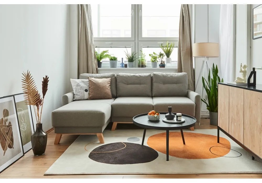 Svetlosivá variabilná rozkladacia rohová pohovka Bonami Selection Pop