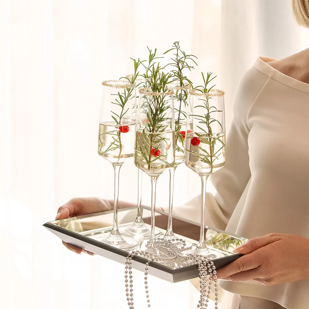 Poháre na šampanské 250 ml set 4 ks - 21st Glas Lunasol META Glass - 322164