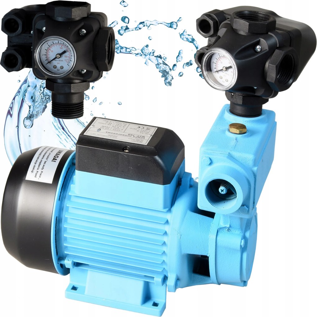 Pumpa S Príslušenstvom na vodu Wzp 750 W Hydrofor 3000 l/h Účinná