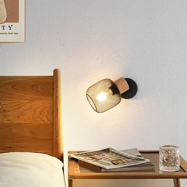 Brilagi - Nástenné bodové svietidlo BASKLITE 1xE27/15W/230V kaučukovník/čierna