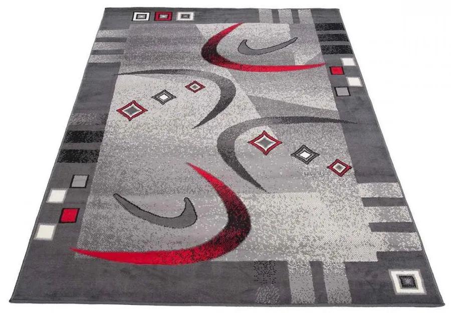 Kusový koberec PP Bumerang šedý 250X300 250x300cm