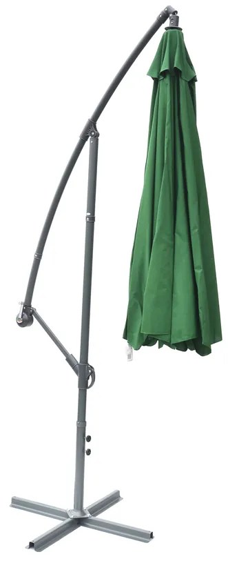 Rojaplast Slnečník EXCLUSIVE bočný - zelený
