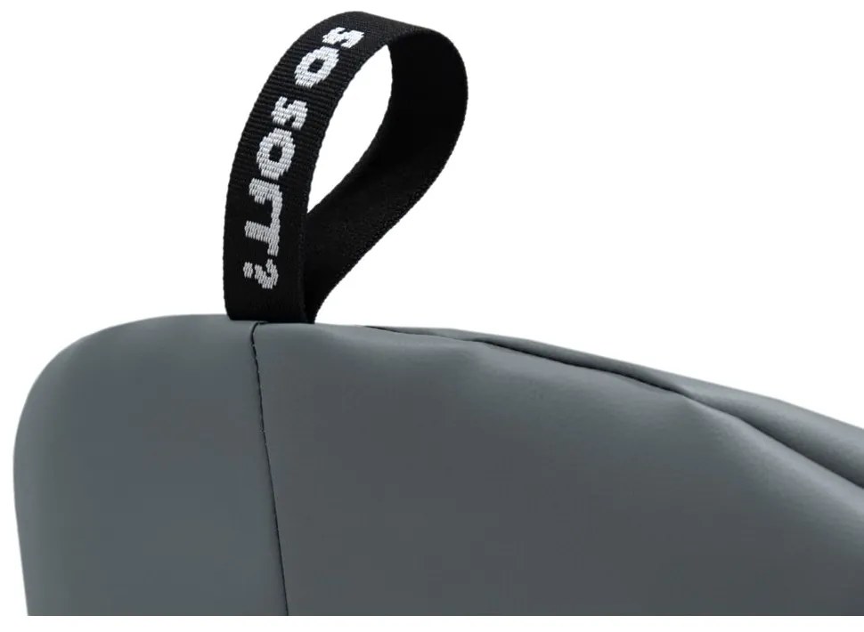 Sivý sedací vak z imitácie kože Round XL – So Soft?