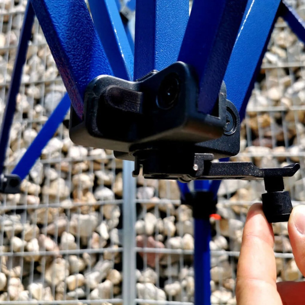 BRIMO Rýchlorozkladací stánok 2x3 m (3 steny): Oceľová pevnosť pre trhovníkov - s 3 stenami - Oranžová 21