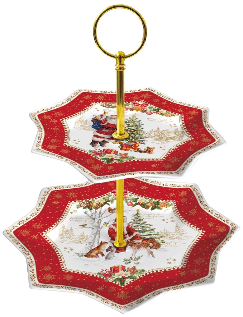 Christmas memories etažérka, 20 a 16 cm