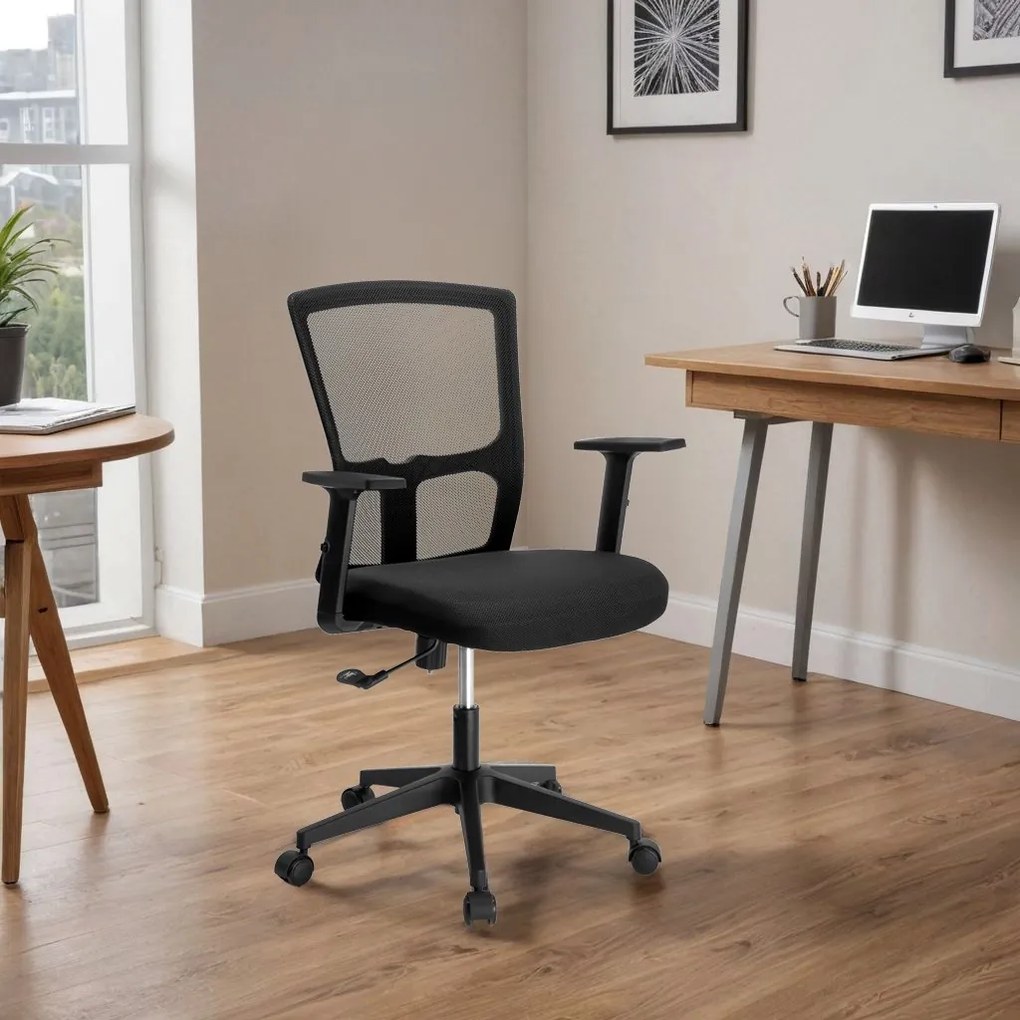 Kancelárska stolička Linos čierna