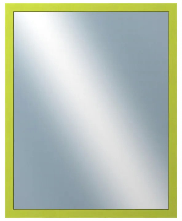 DANTIK - Zrkadlo v rámu, rozmer s rámom 40x50 cm z lišty PASTELKA svetlo zelená rovná (2560)