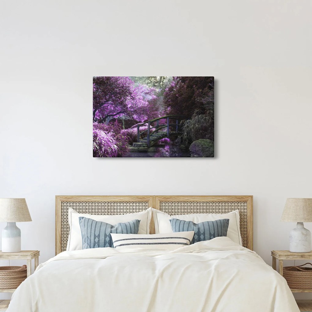Obraz - fialové stromy (90x60 cm)