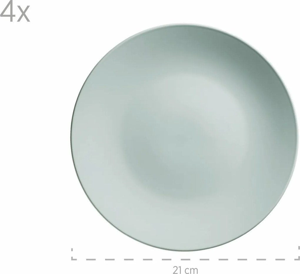 Mäser Jedálenská súprava riadu 16 ks PASTEL SELECTION – mentolová