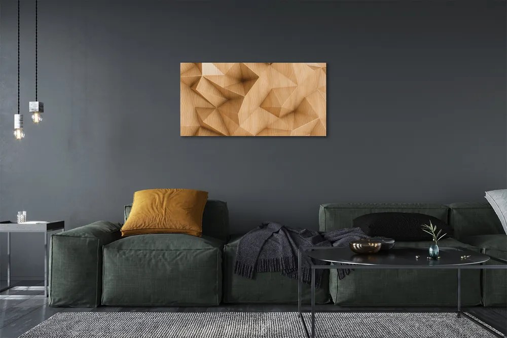 Obraz canvas Solid mozaika drevo 125x50 cm