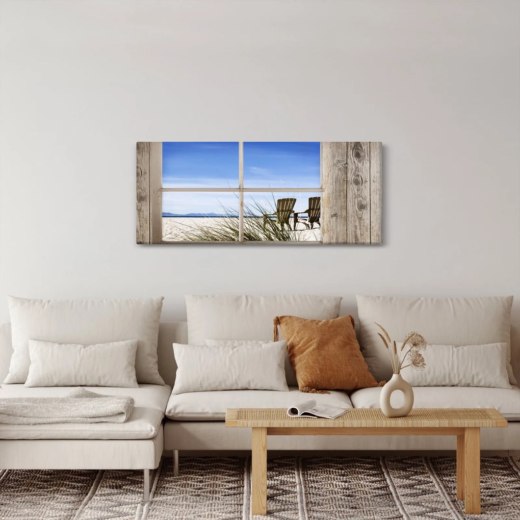 Obraz - Výhľad oknom (120x50 cm)