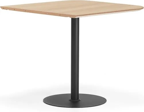 Barový stôl METRIC, zaoblené rohy, 1000x1000x900 mm, biela