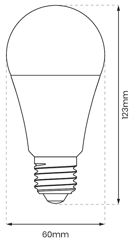 LED žiarovka E27 studená 6000k 15w 1500 lm
