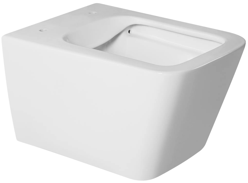 Gamma Mut, závesná WC misa 51x36 cm Rimless s pomaly padajúcim sedadlom, biela lesklá, GMA-MUT-202