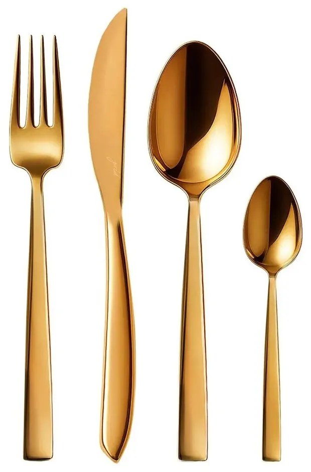 Antikoro príbor 24 ks v zlatej farbe Gold – Orion