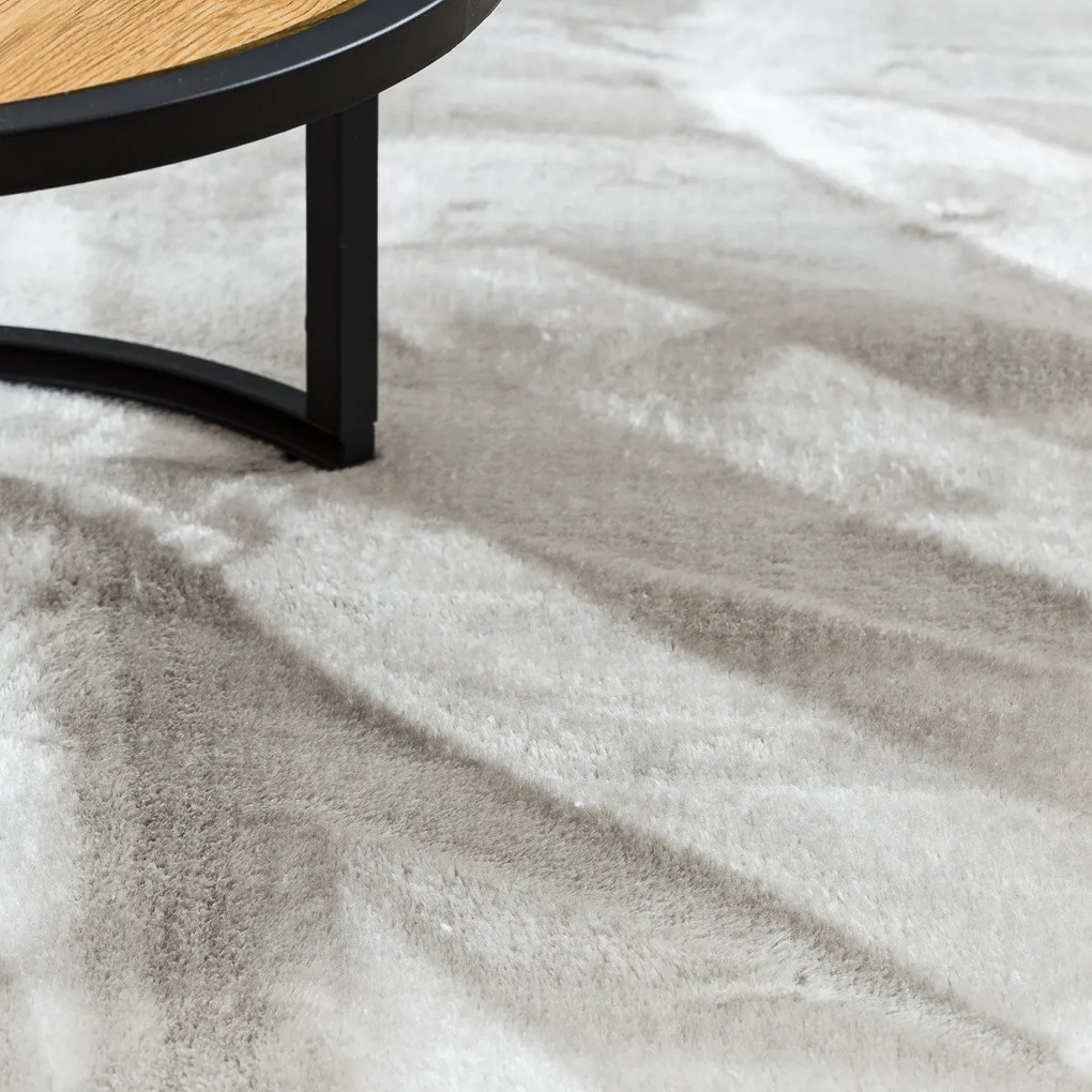 Dywany Łuszczów, Kusový koberec Visco Rabbit Silver 3 kruh, 120x120 (priemer) kruh, šedá, detská izba