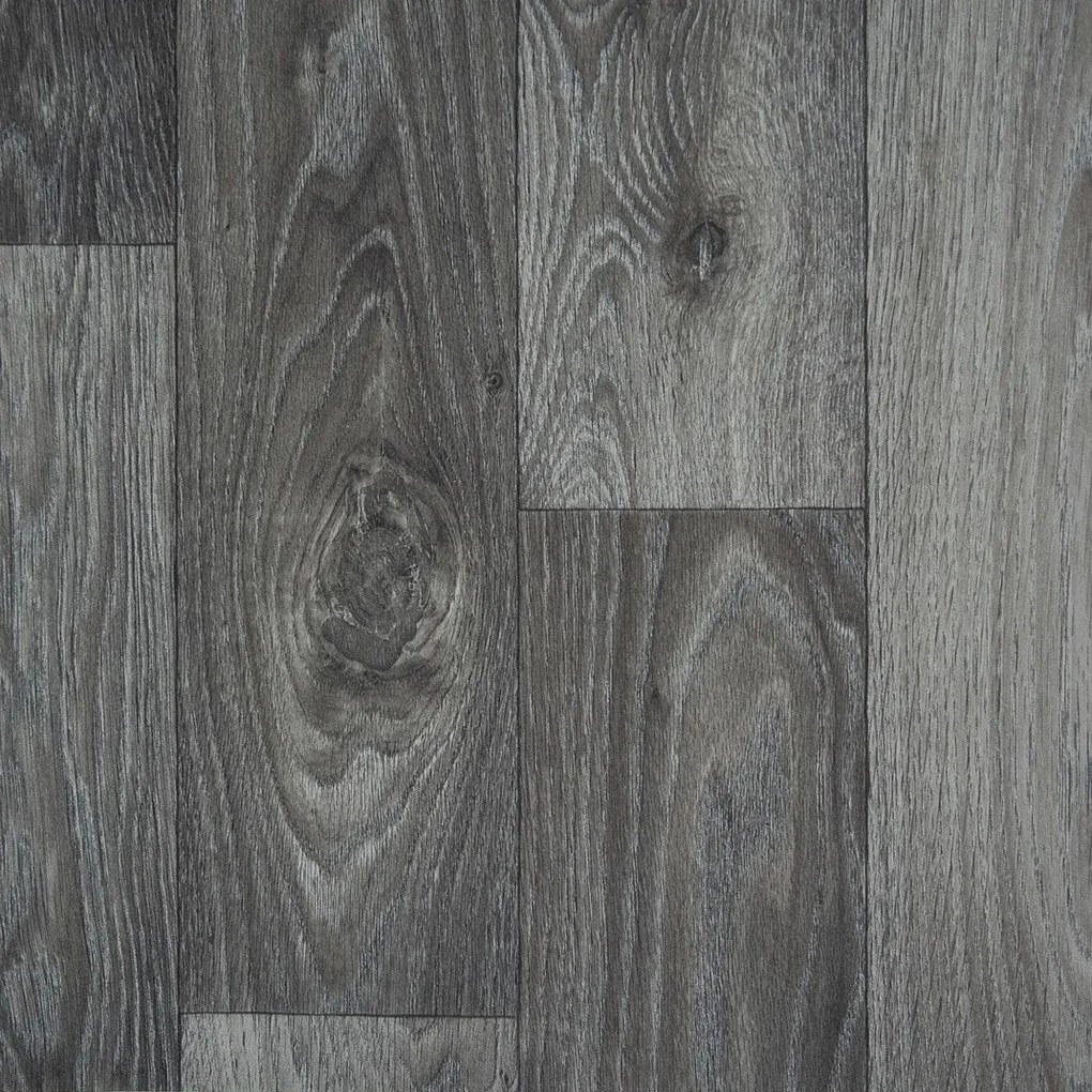 Beauflor, PVC podlaha - lino Blacktex Fumed Oak 966M, na mieru, šíře 3m,4m, šedá, filc, chodba / predsieň