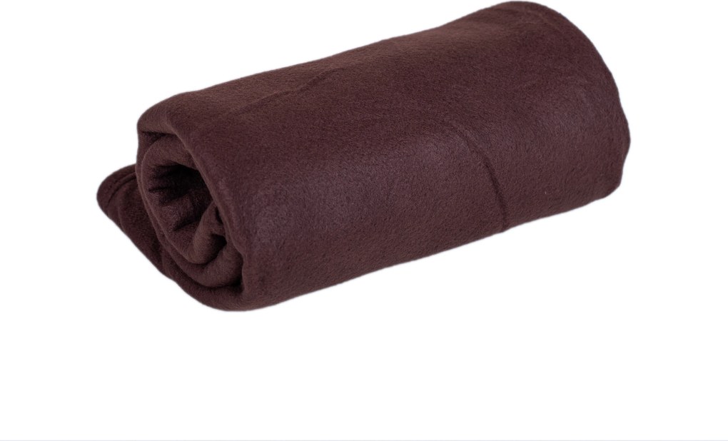 Deka Fleece tmavo hnedá 150x200cm