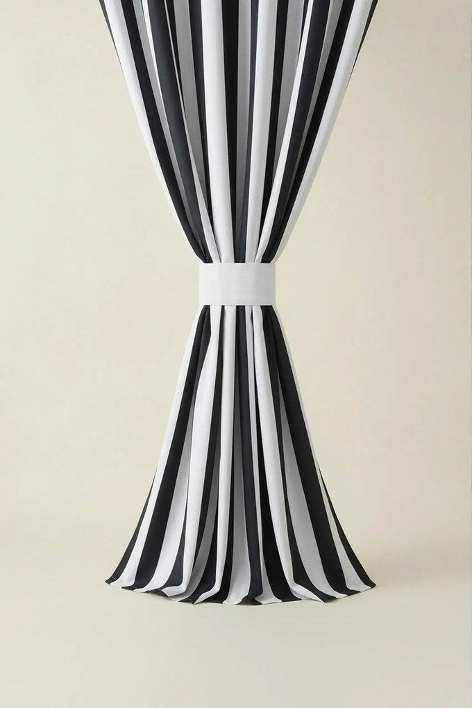 Záves TARAS STRIPES grafitový 140x220 cm