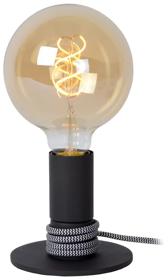 Lucide 45576/01/30 MARIT - Stolná lampa - priemer 10 cm - 1xE27 - čierna