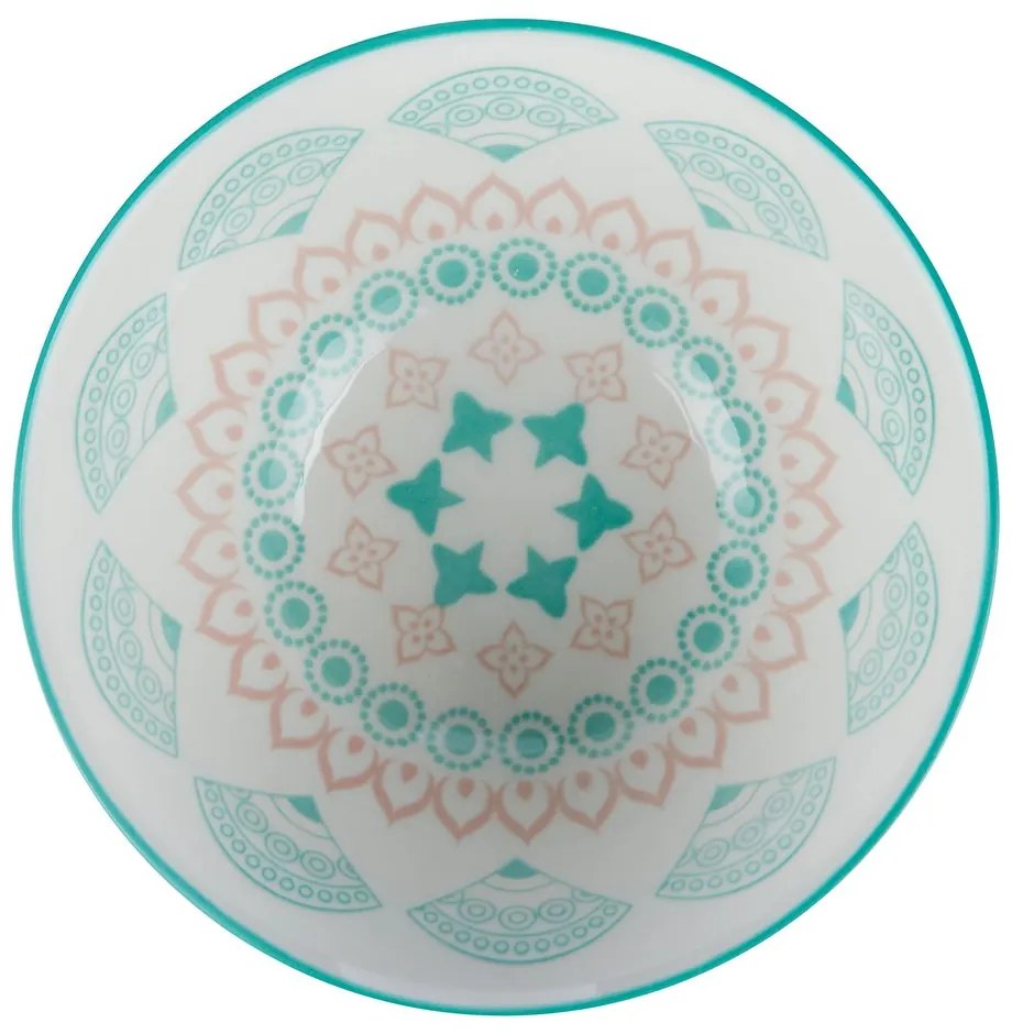 ORNAMENTS Miska 240 ml - ružová/zelená