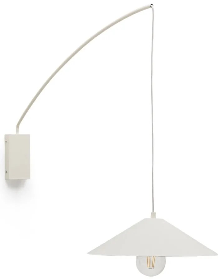 Krémové nástenné svietidlo ø 35 cm Kally – Kave Home