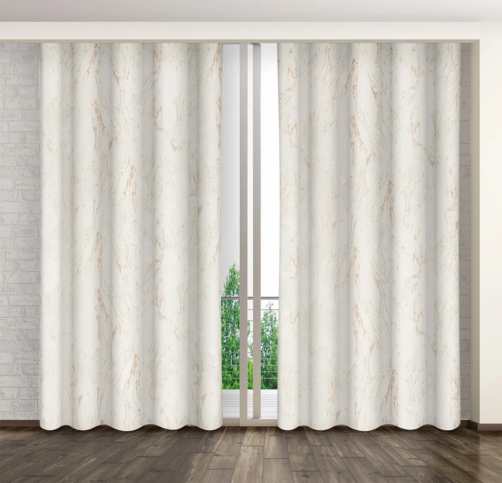 Dekorstudio Luxusný záves s mramorovým vzorom ZME-116 Rozmer závesu: 140x250cm