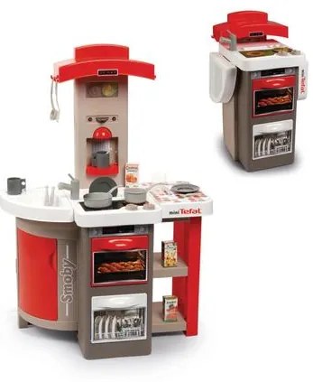 KIK Smoby Minitefal OpenCook elektronická skladacia detská kuchynka so zvukom a 22 doplnkami