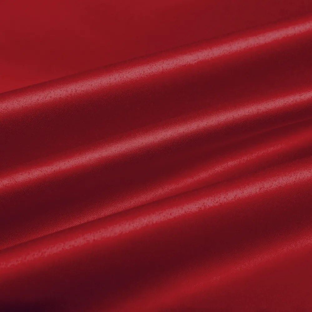 Biante Saténový oválny obrus polyesterový Satén LUX-037 Červený 100x140 cm