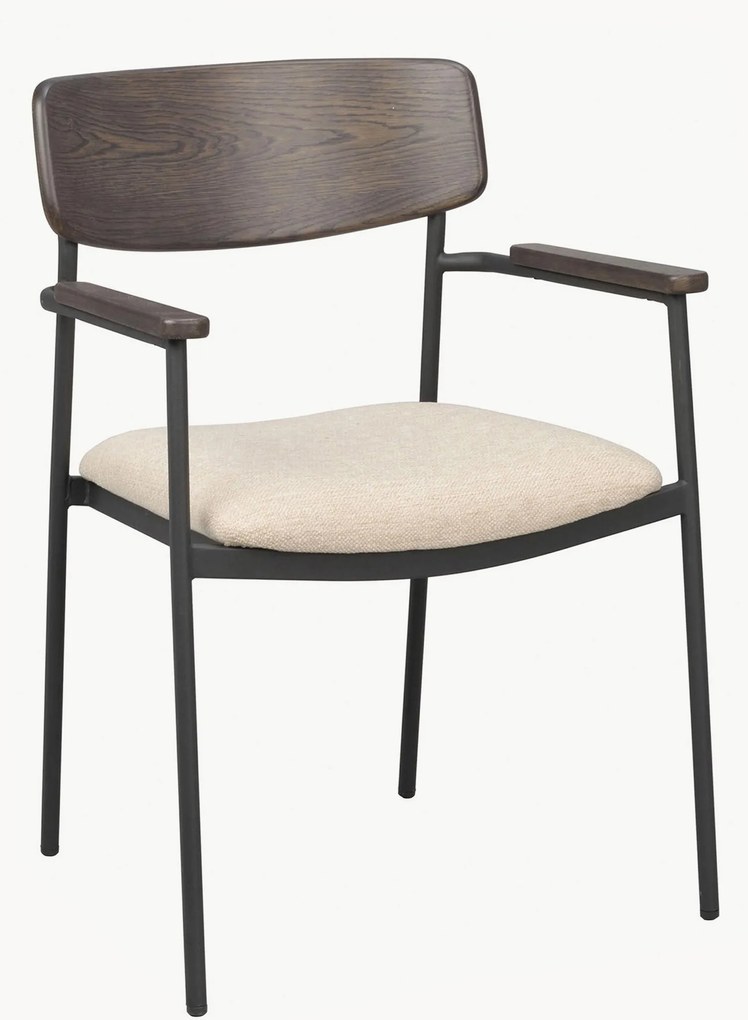 Jedálenské stoličky's opierkami z dubového dreva Maymont, 2 ks