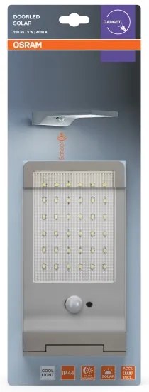 Osram - LED solárne nástenné svietidlo so senzorom DOORLED LED/3W/3,3V IP44