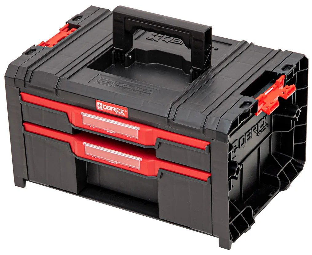 Kufrík na náradie s 2 zásuvkami Qbrick System PRO