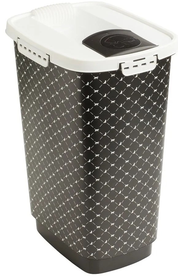 Čierny box na granule 25 l Cody - Rotho