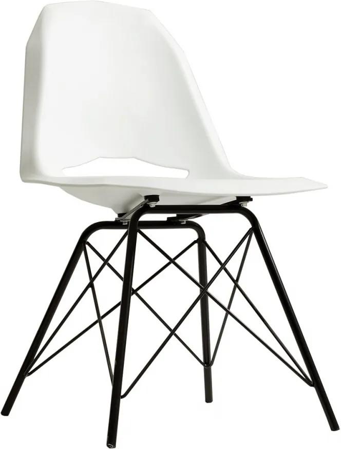 MACH METAL B stolička, Farba biela
