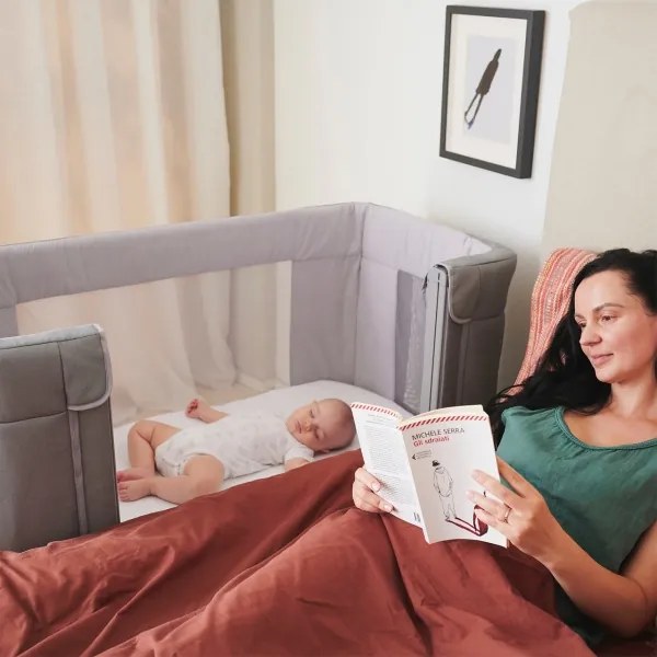 Chicco - Detská postieľka 3v1 NEXT2ME FOREVER tmavošedá