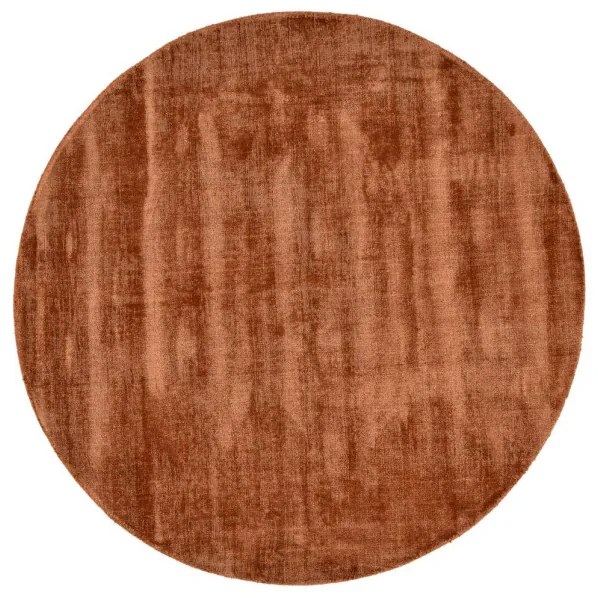 Koberec STAR COPPER hnedý / červený kruh