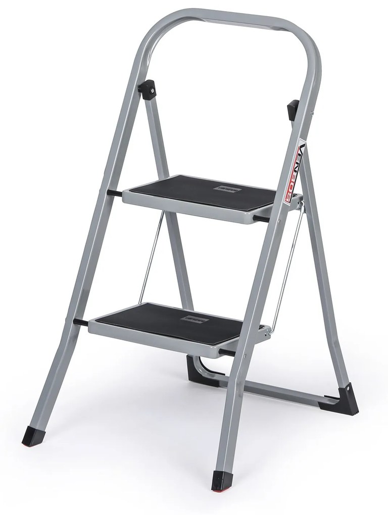 Oceľové skladacie schodíky, 475 mm, 2 stupne