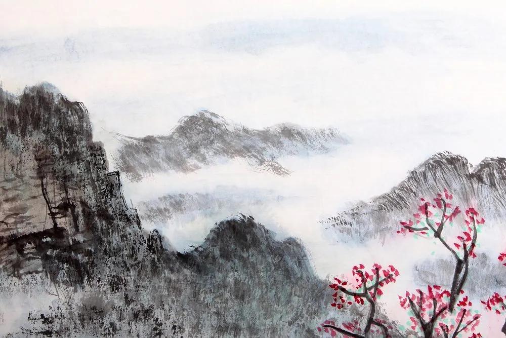 Obraz tradičná čínska maľba krajiny Varianta: 120x80